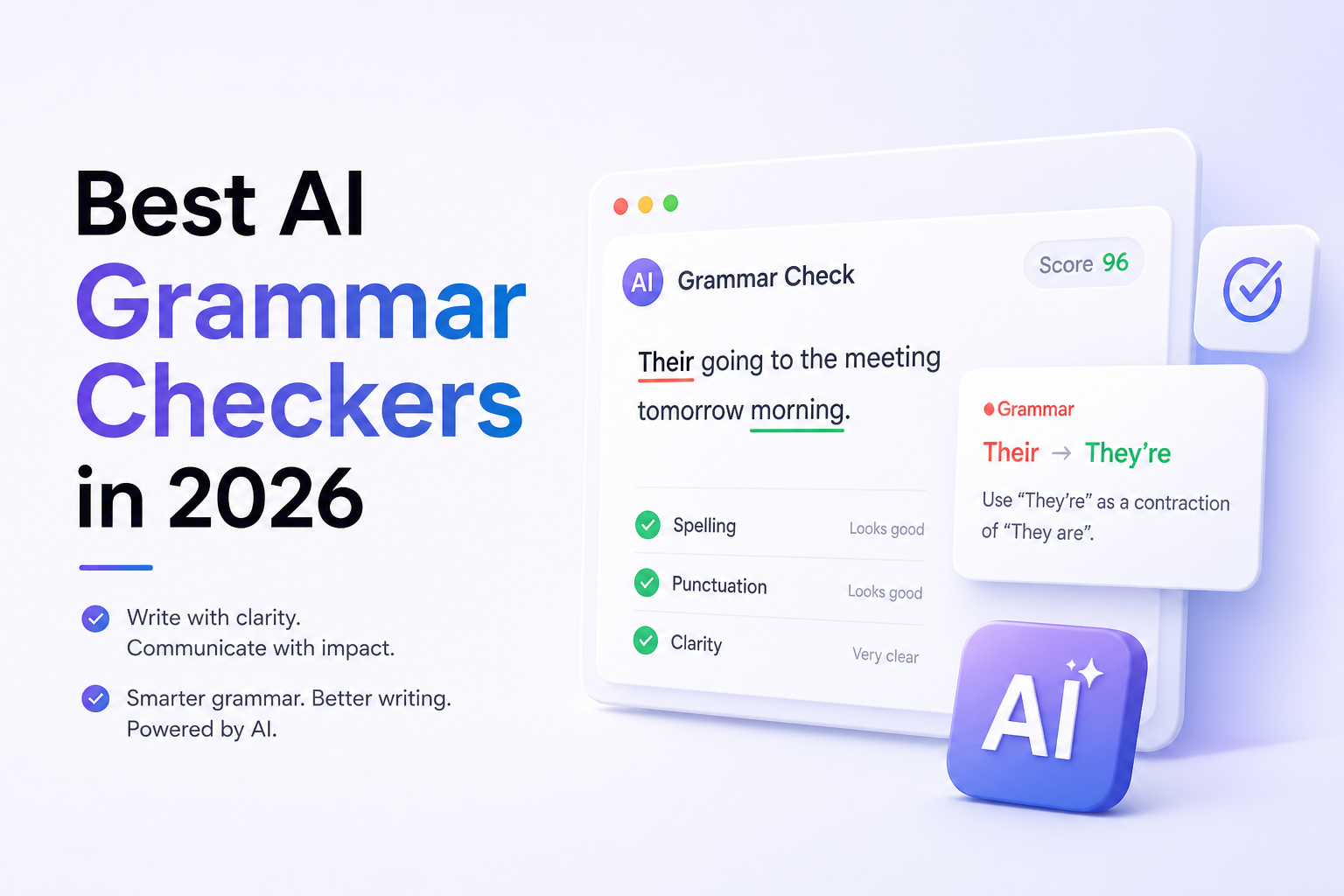 Best AI Grammar Checkers in 2026