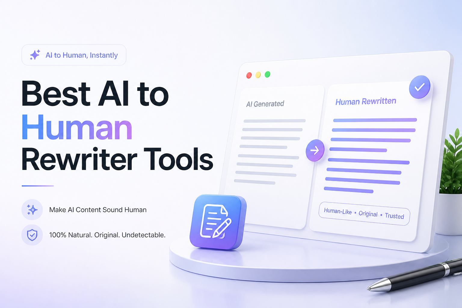 Best AI to Human Rewriter Tools in 2026