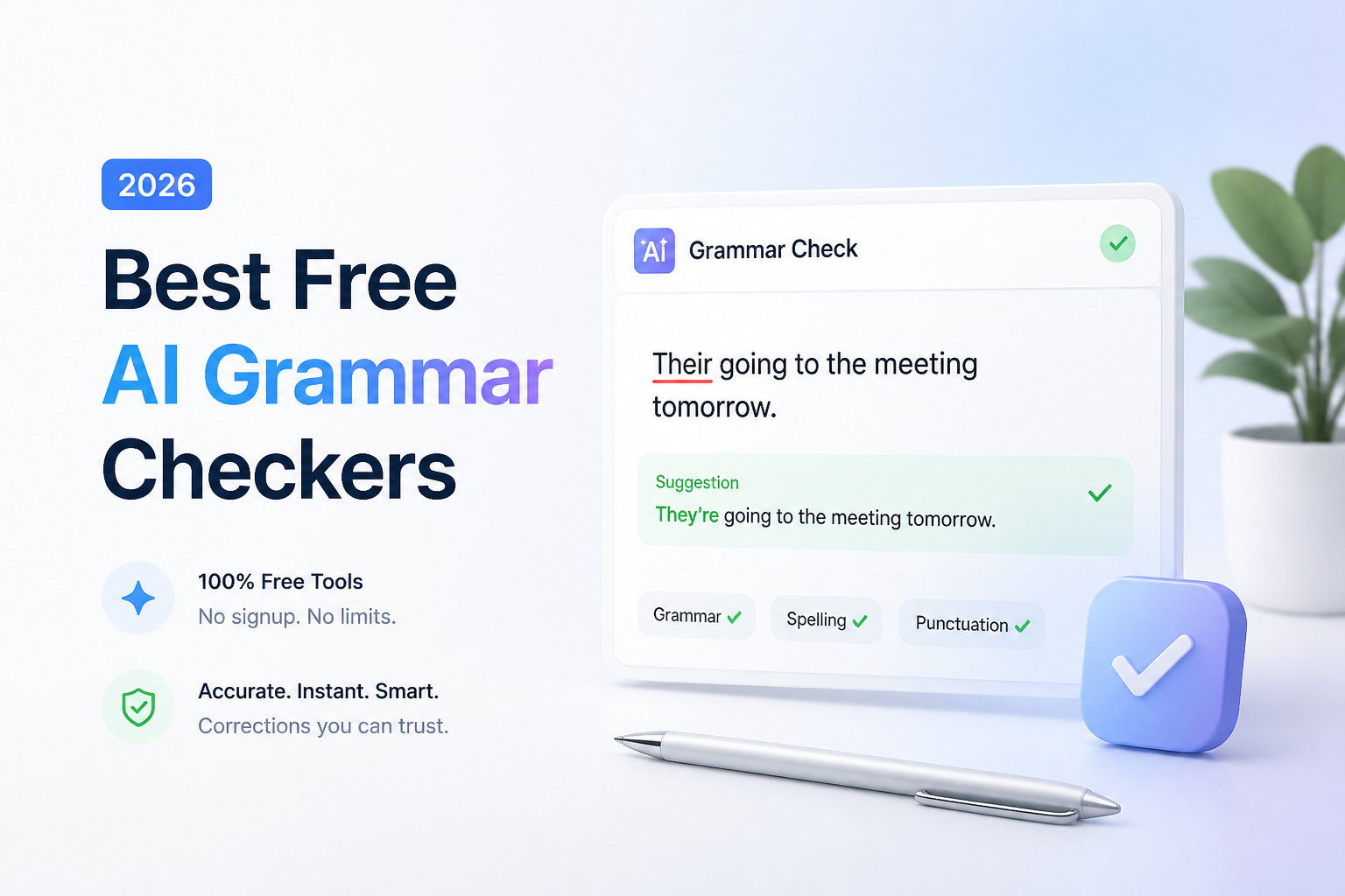 Best Free AI Grammar Checkers in 2026