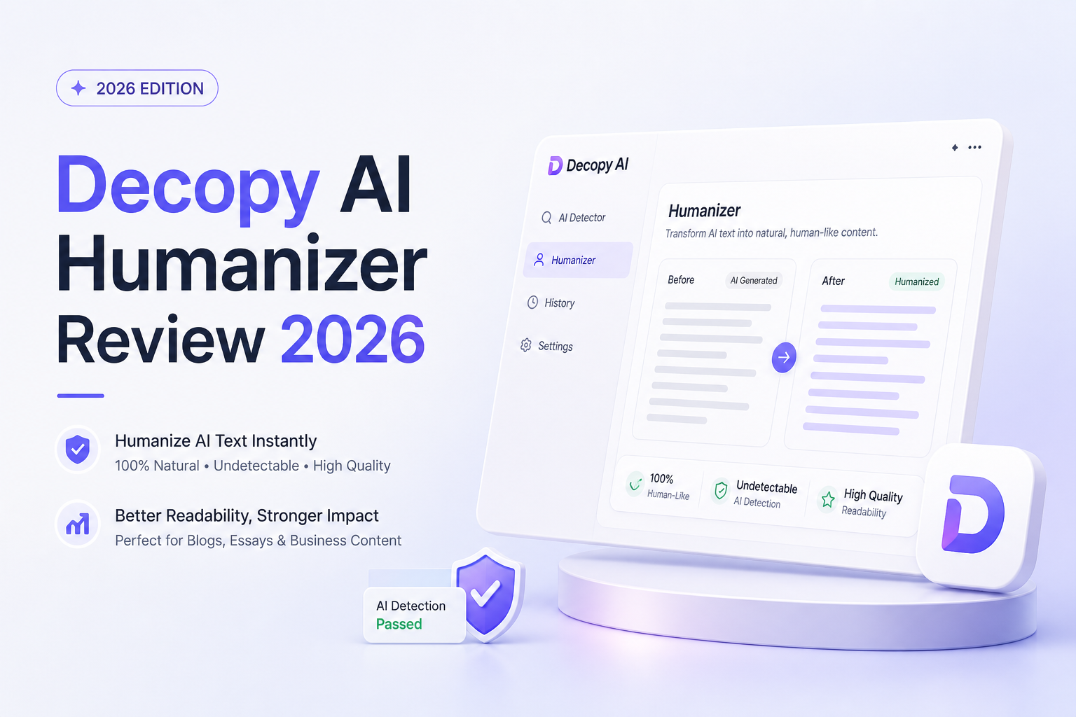 Decopy AI Humanizer Review 2026