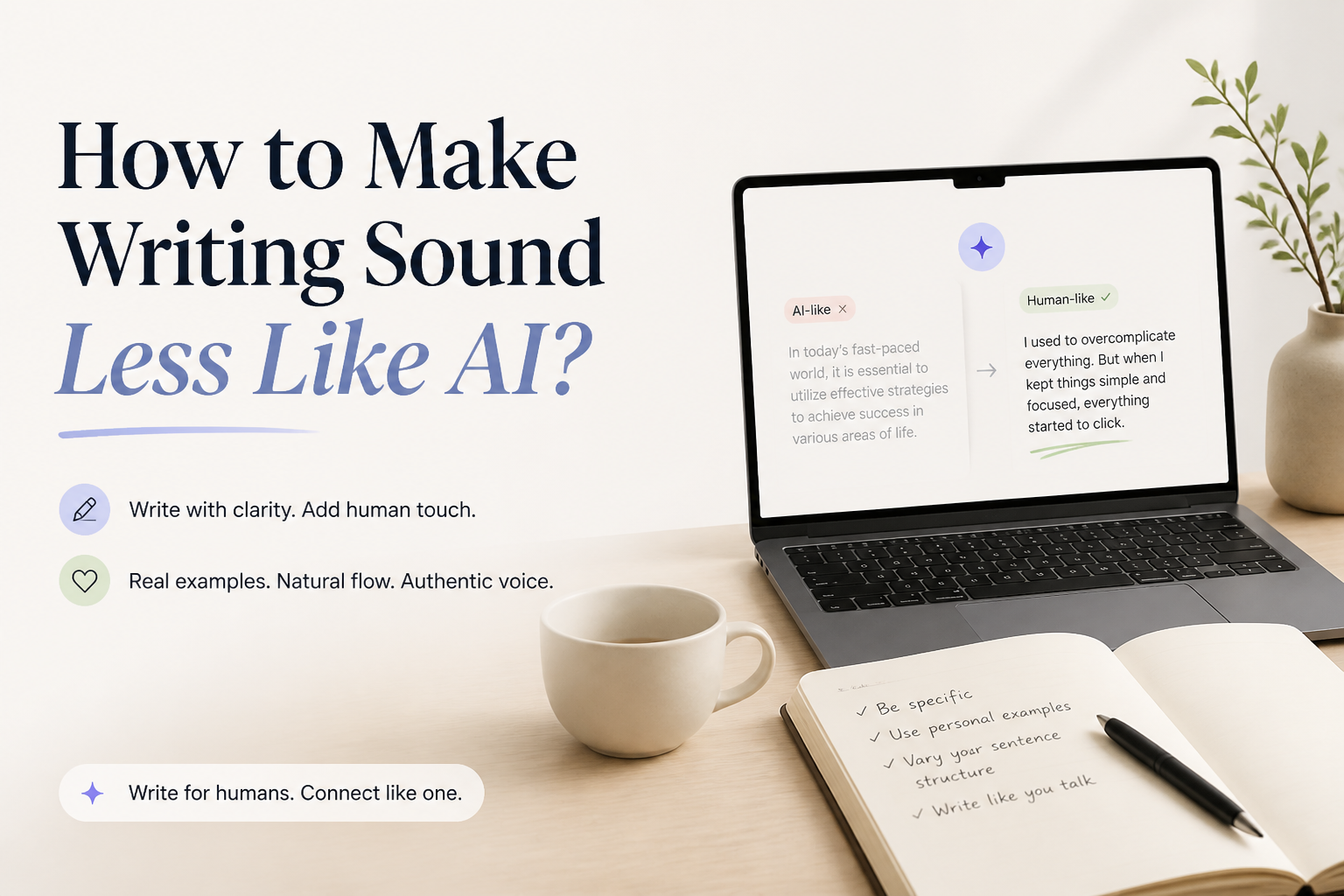 How to Make Writing Sound Less Like AI?