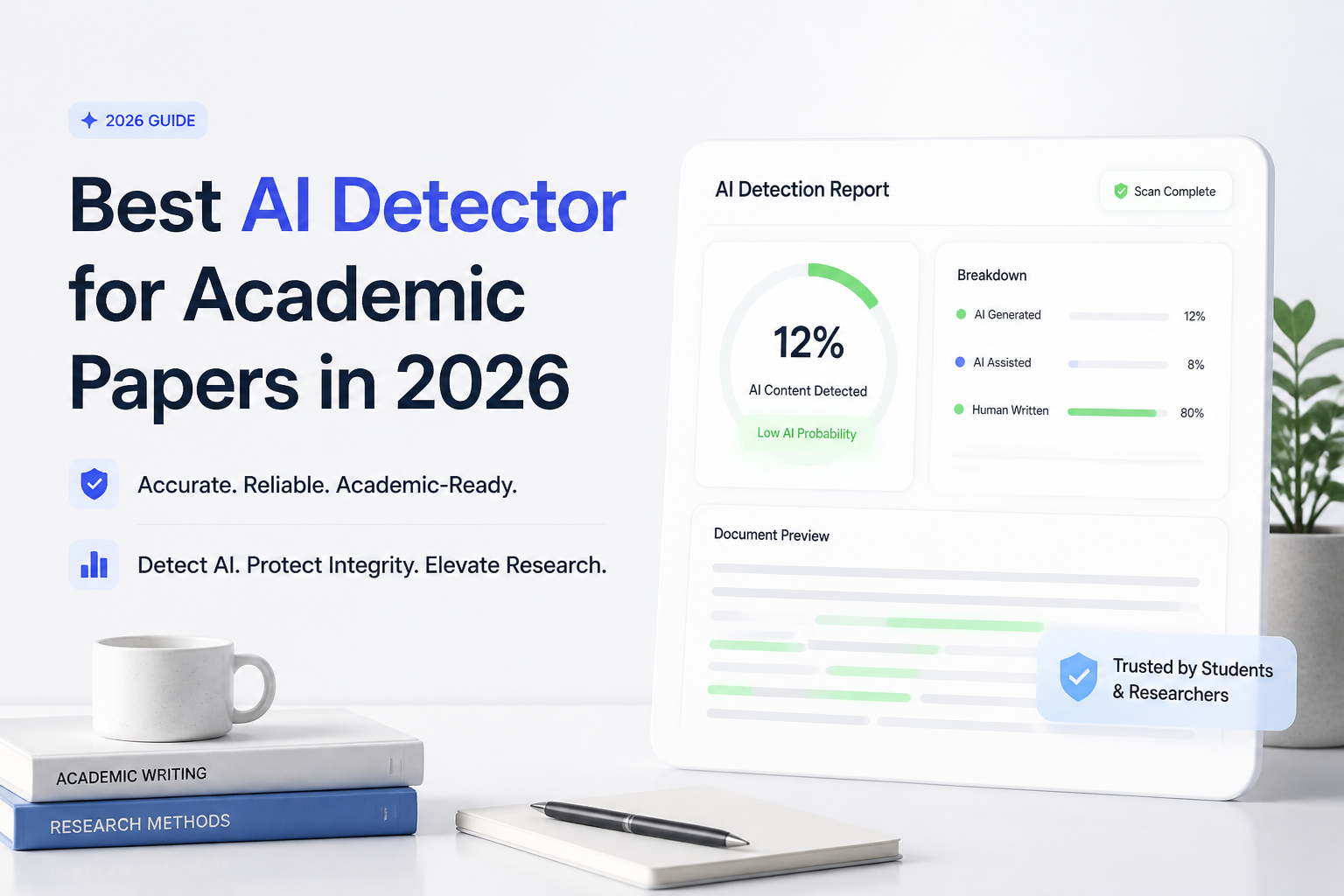 Best AI Detector for Academic Papers in 2026
