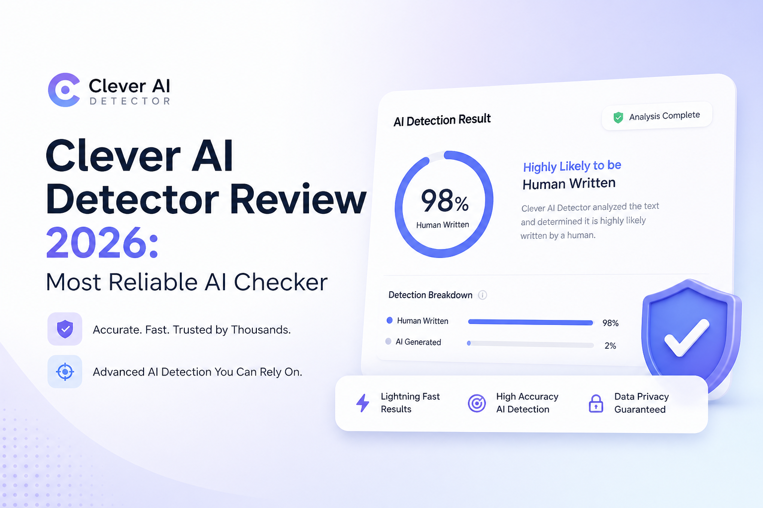 Clever AI Detector Review 2026: Most Reliable AI Checker