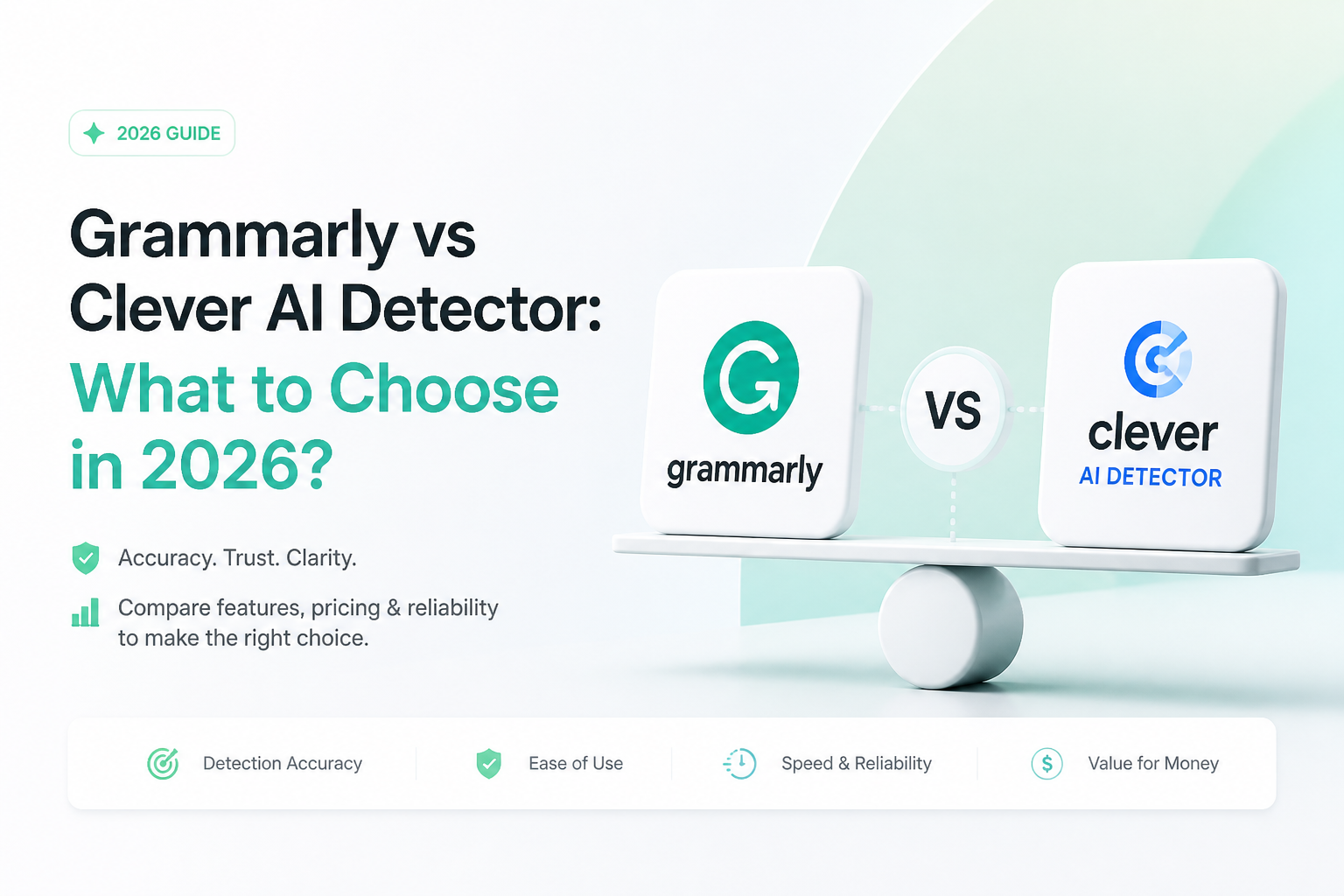 Grammarly vs Clever AI Detector: What to Choose in 2026?