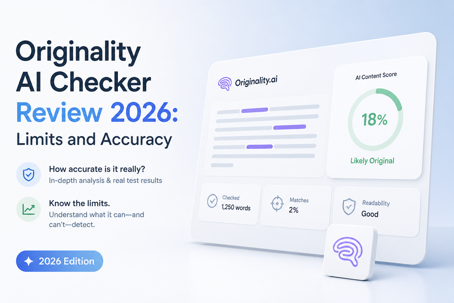 Originality AI Checker Review 2026: Limits and Accuracy