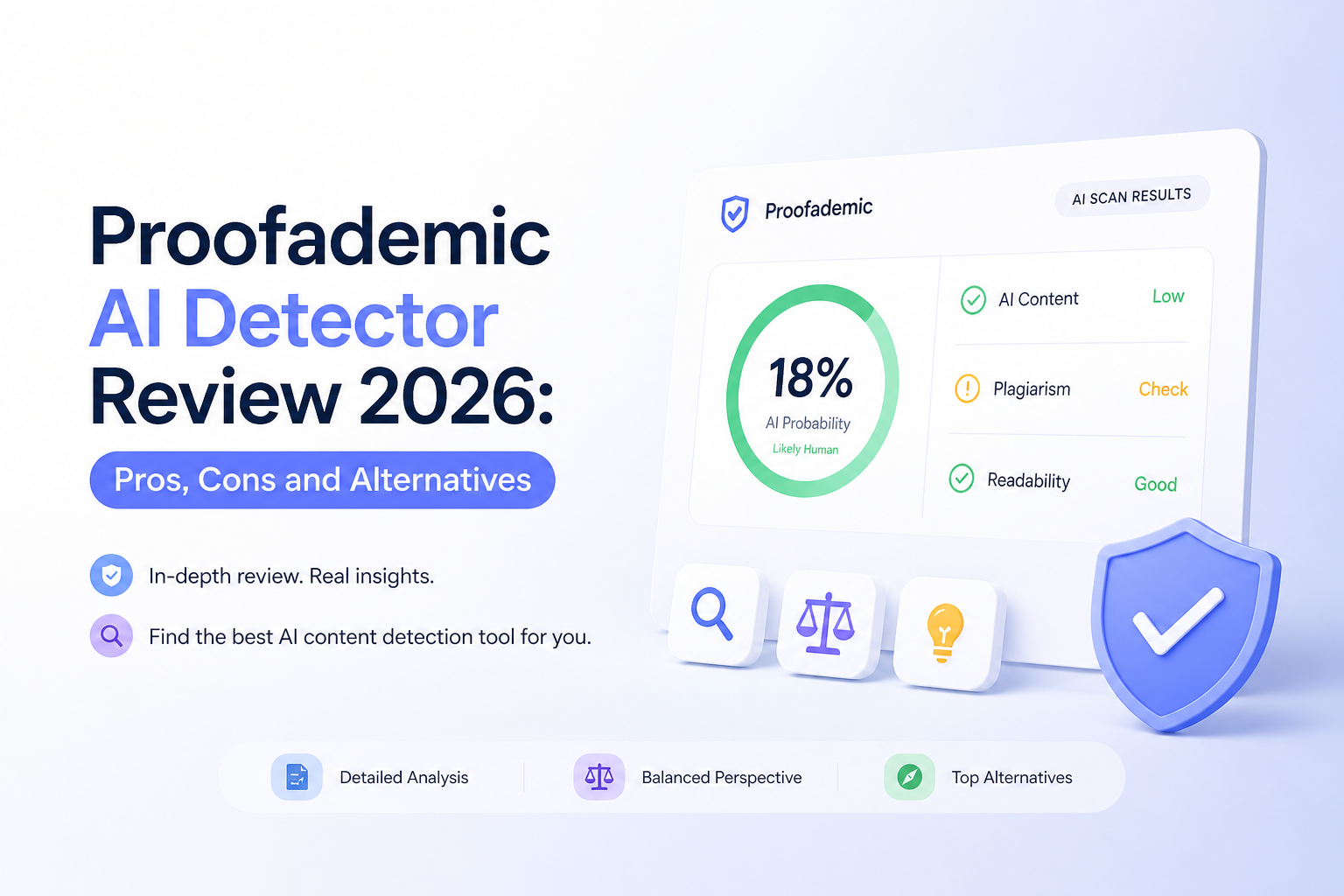 Proofademic AI Detector Review 2026: Pros, Cons and Alternatives