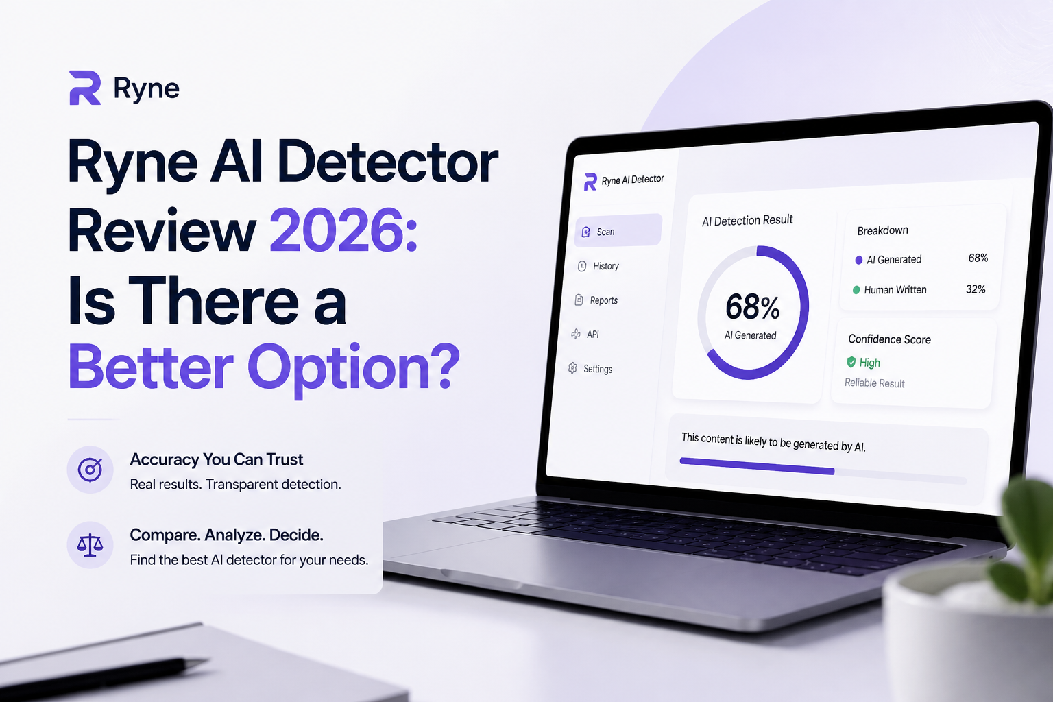 Ryne AI Detector Review 2026: Is There a Better Option?
